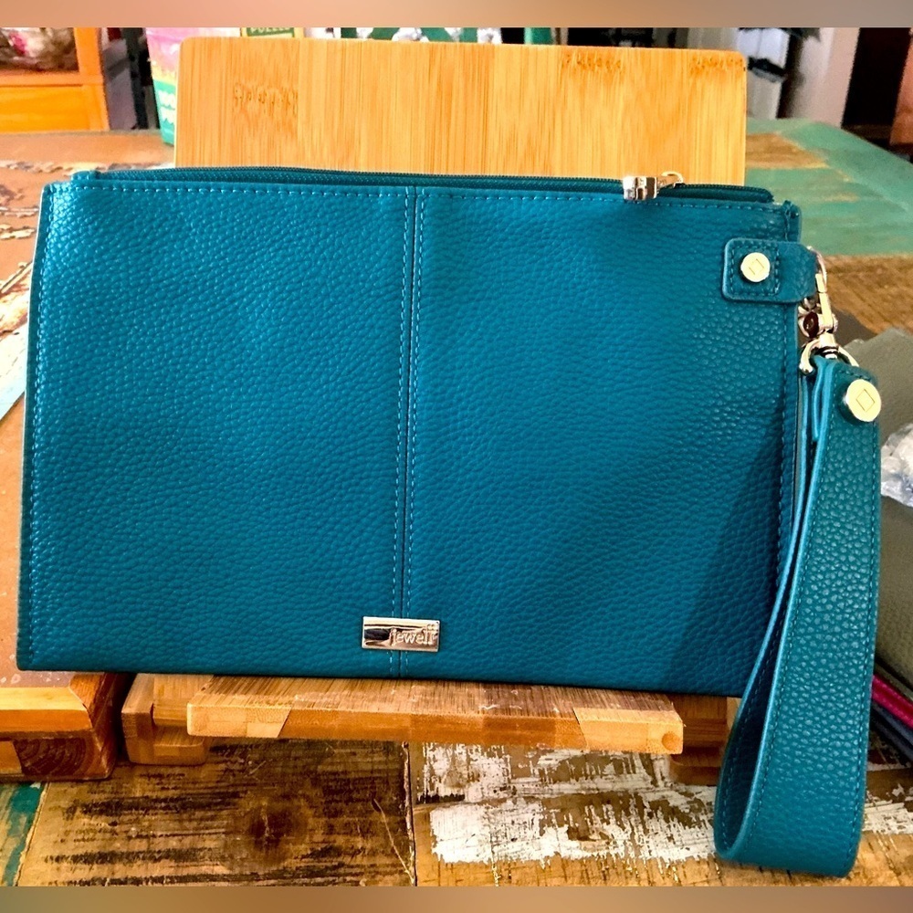 Thirty-one jewel clutch with wrist strap, Brand New!